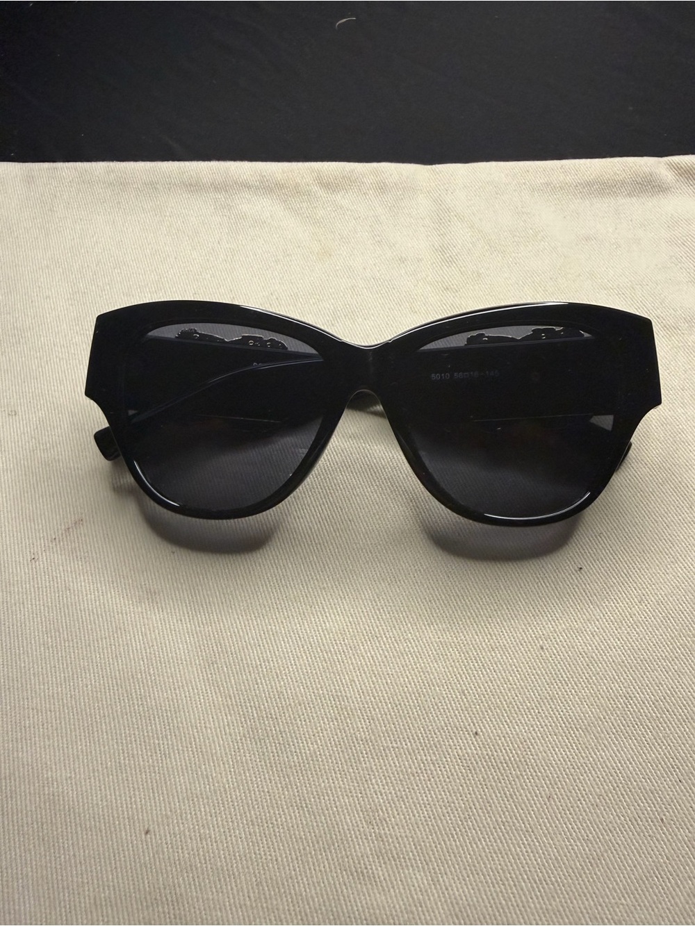 D&G Black Cat-Eye Women's Sunglasses - Unbranded